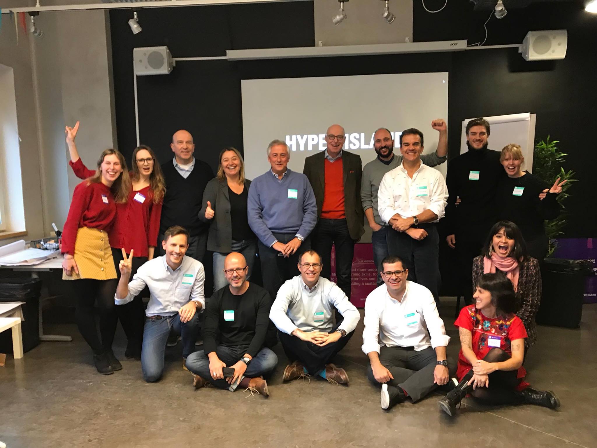 Group photo of the Amrop global team after the ideation workshop